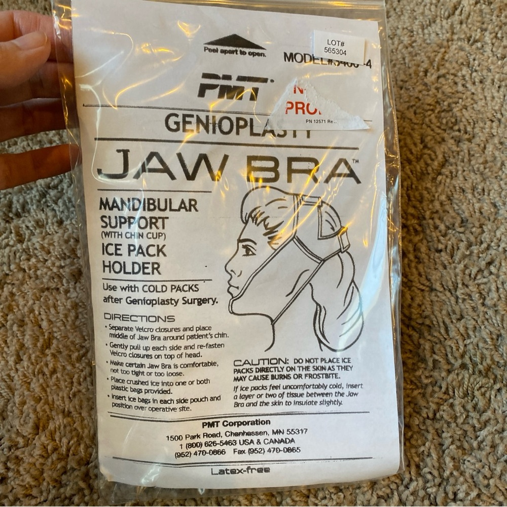 Wisdom Teeth Ice Pack Head Wrap Jaw Bra Ice Pack for Face Oral Surgery New